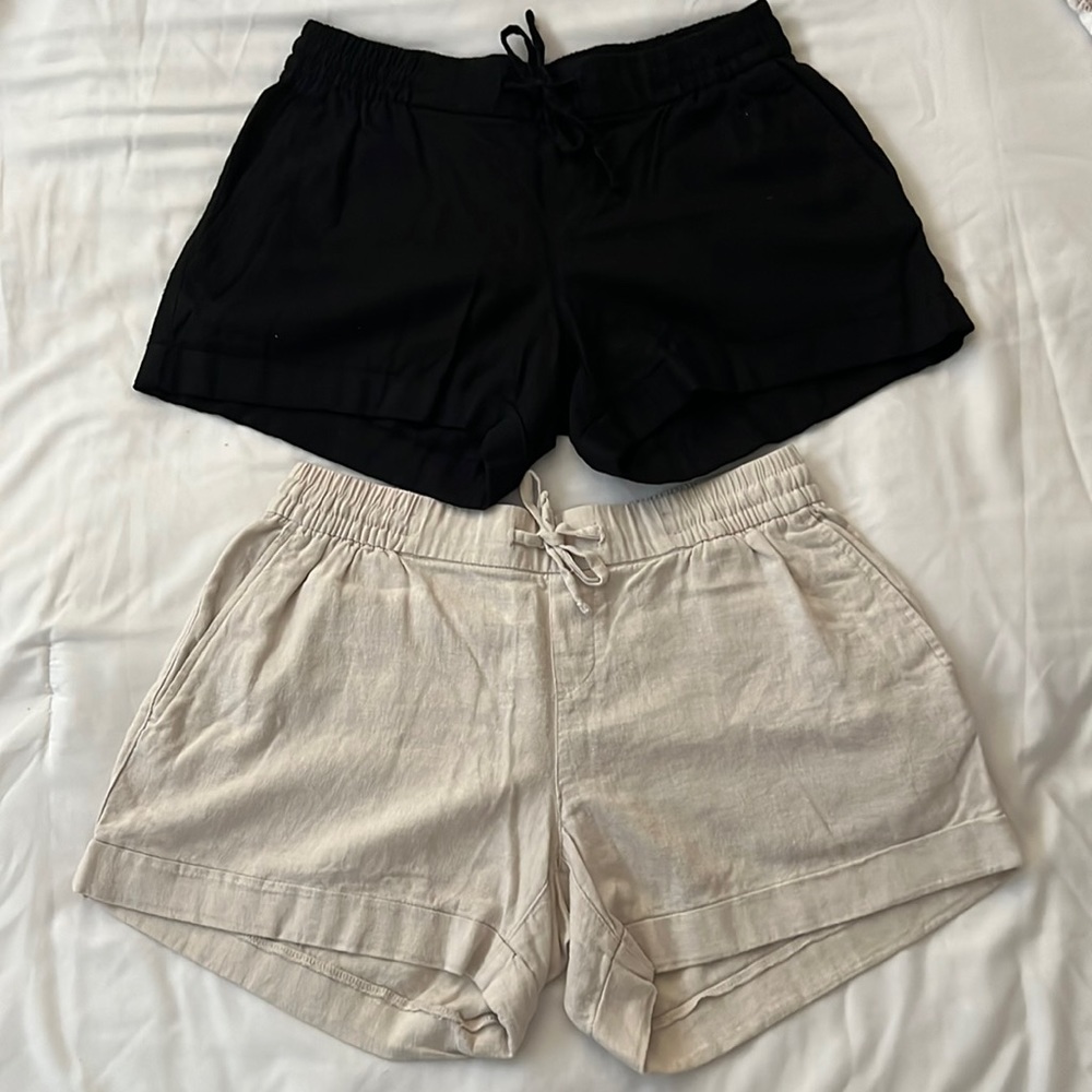 Pack of 2 linen shorts